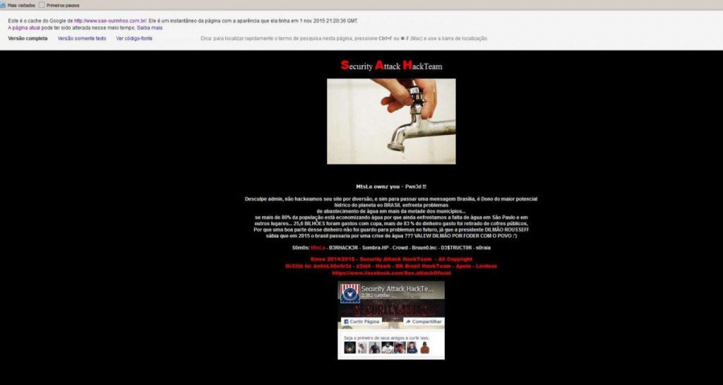 Site Ourinhos - hackers
