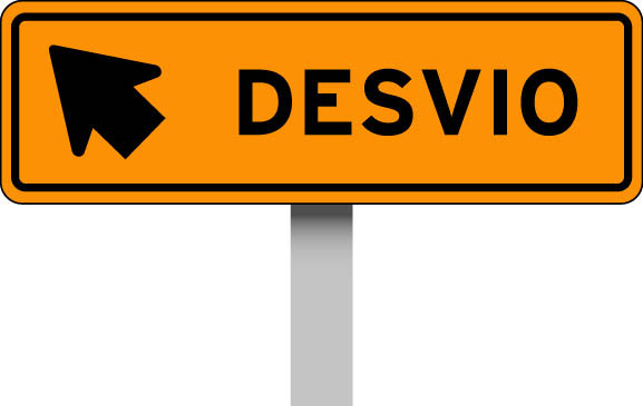 Desvio na entrada de Santa Cruz, fique atento
