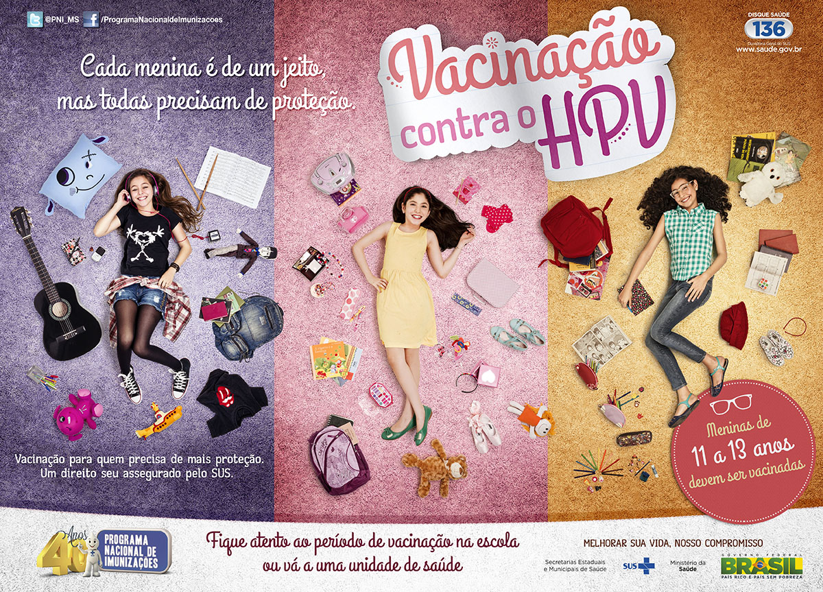A campanha nacional de vacinação contra o HPV continua