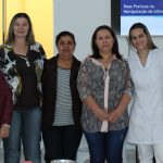 Colaboradoras do setor de nutrição e dietética da Santa Casa de Santa Cruz participam de treinamento