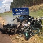 Homem morre carbonizado após colisão com carreta em Ourinhos