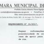 Vereadores de Ipaussu questionam o executivo sobre a criação de uma casa de apoio para os moradores de rua