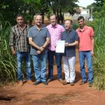 Otacílio recebe a visita de deputados e solicita obra em ponte