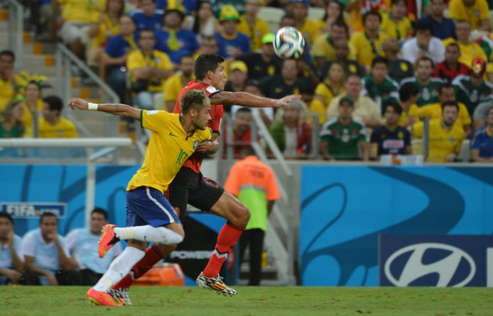 Brasil joga contra o Mexico na Arena Castelão em Fortaleza