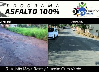 Obras do asfalto chegam a uma rua do Jardim Ouro Verde em Ourinhos
