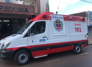 Santa Cruz recebe ambulância do SAMU