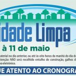 Cidade Limpa em Santa Cruz acontecerá entre os dias 7 e 11 de maio