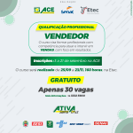 Ativa Santa Cruz: Inscrições abertas para qualificação profissional vendedor pelo Senac