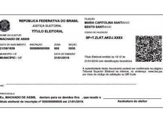 Título de eleitor ganha novo formato em São Paulo