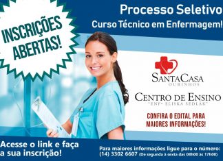 Santa Casa de Ourinhos abre inscrições do Processo Seletivo para o curso de Técnico em Enfermagem