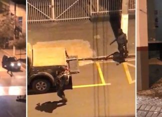 Em Ourinhos, bandidos explodem agência do BB e destroem base da PM