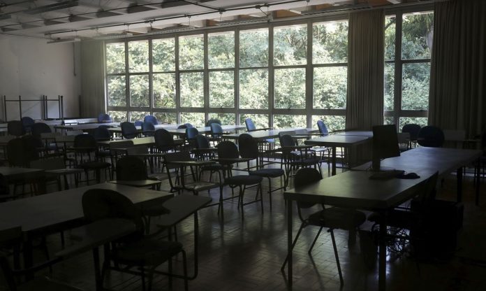 Sala de aula vazia