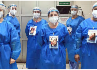 Colaboradores estão utilizando crachá personalizado.