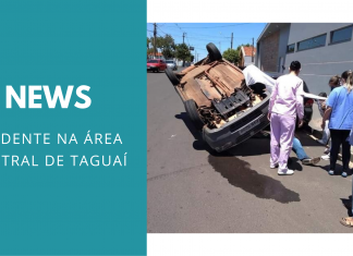 NEWS: Acidente na área central de Taguaí
